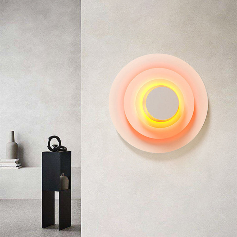 Colorful Round Metal Wall Sconce for Living Room, Bedroom & Dining Room – Modern Indoor Lighting Fixture | Thomler