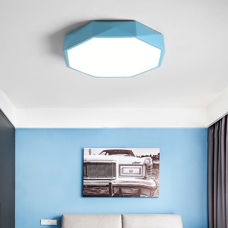 Abstract Scandinavian LED Ceiling Light Flush Mount Minimalist Round Indoor Fixture for Bedroom Living Room Hallway Modern Nordic Style | Thomler