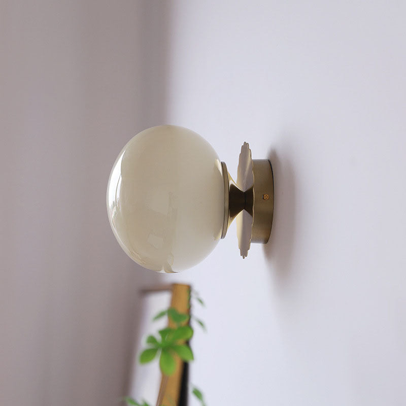Wall Lamp Iron 7.1 in Modern Pink Beige White Bedside Living Room Bedroom Study LED E26 Light | Thomler