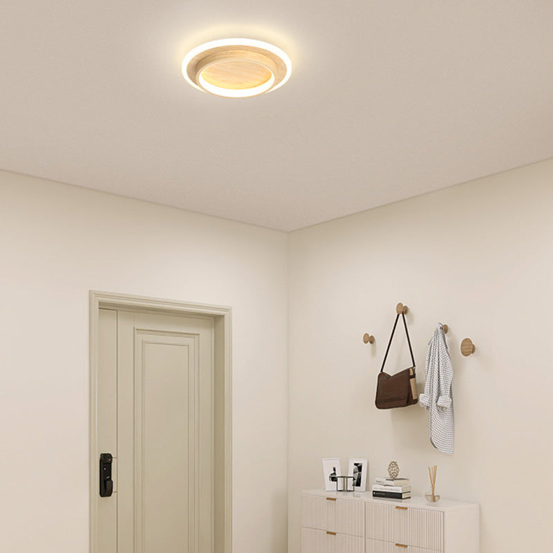 Ceiling Light Iron Aluminium Acrylic 5.0 cm Round LED 10W 20W Black White Bedroom Hallway Living Room Modern Interior Lighting | Thomler