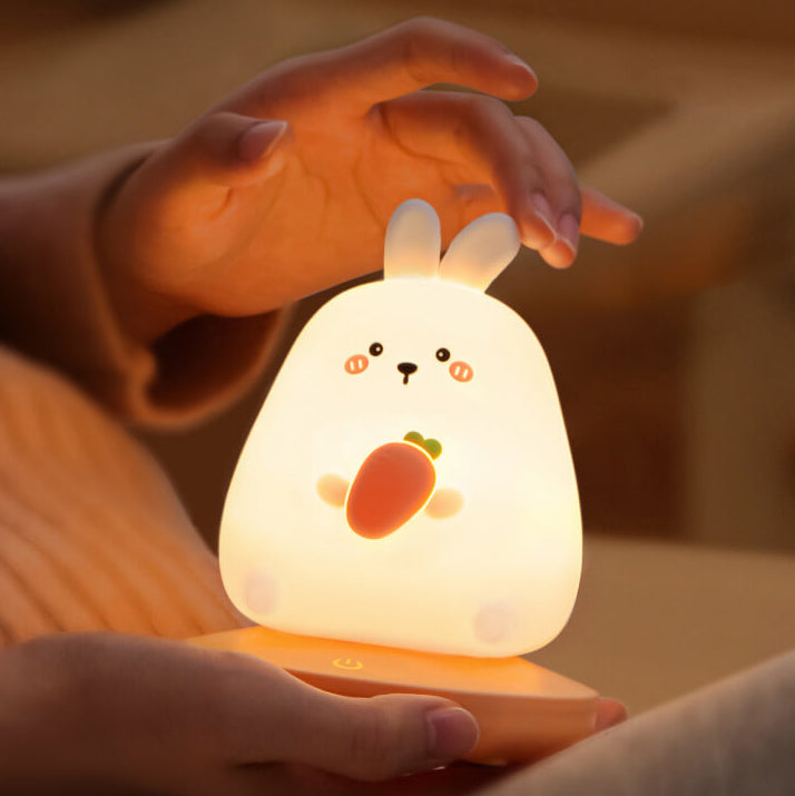 Silicone Animal Night Light for Kids – Soft LED Bedside Lamp, Rechargeable Glow Light for Nursery, Bedroom & Living Room Decor | Thomler