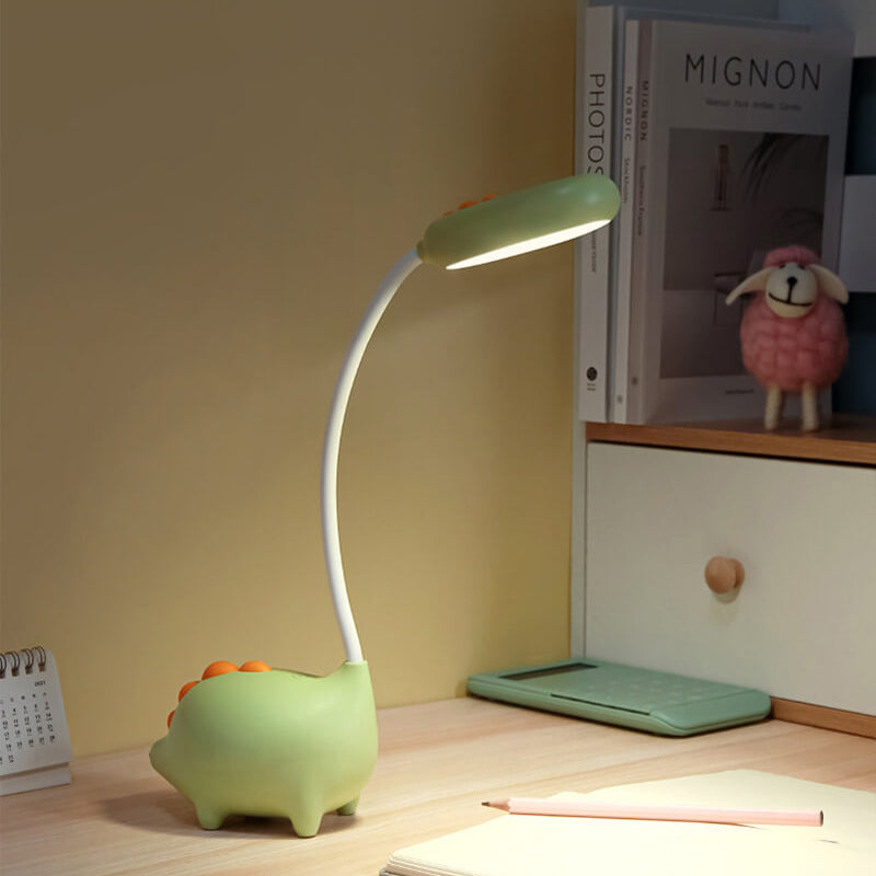 Compact LED Desk Lamp with Integrated Light in Vibrant Colors for Bedroom, Office & Living Room | Thomler