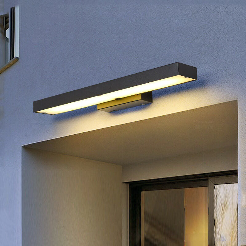 Outdoor Motion Sensor LED Wall Light - Slim Waterproof Porch Sconce for Entryway, Patio & Garage | Thomler