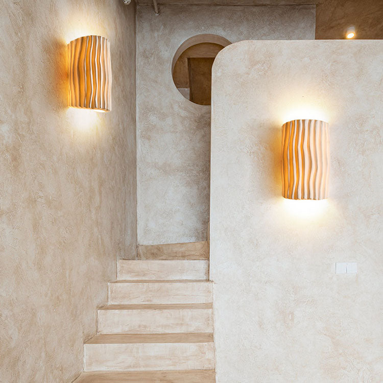 Wall Lamp Resin 10.2 in Up-Down Lighting Modern Bedroom Living Room Study Fixture | Thomler