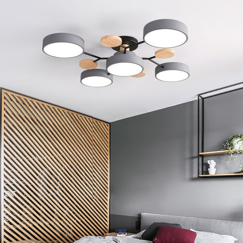 Modern Branch Sphere Semi-Flush Ceiling Light with Integrated LED for Bedrooms & Living Spaces | Thomler