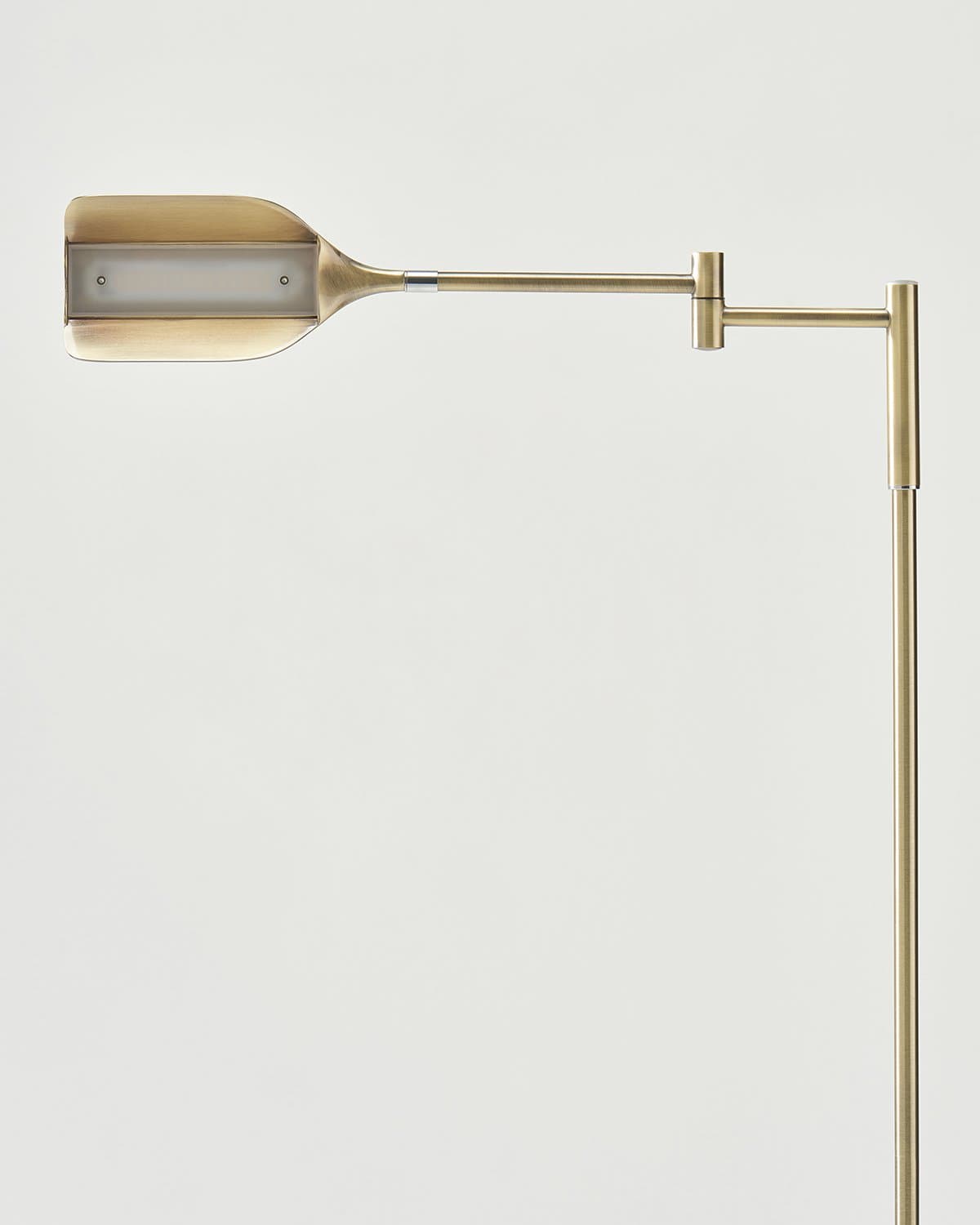 Vloerlamp LED Blad Design Minimalistisch 135cm Dimbaar Metaal | Sansoti