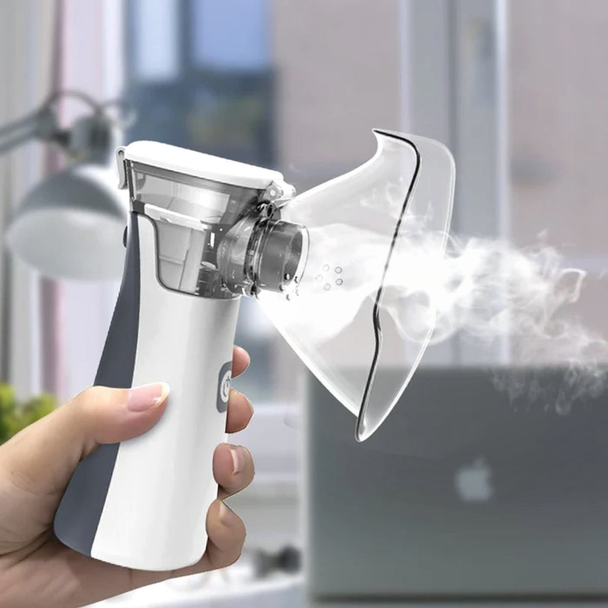 Handheld Mesh Atomizer for Respiratory Medication – Cordless & Quiet Breathing Treatment Device for Home & Travel | Thomler