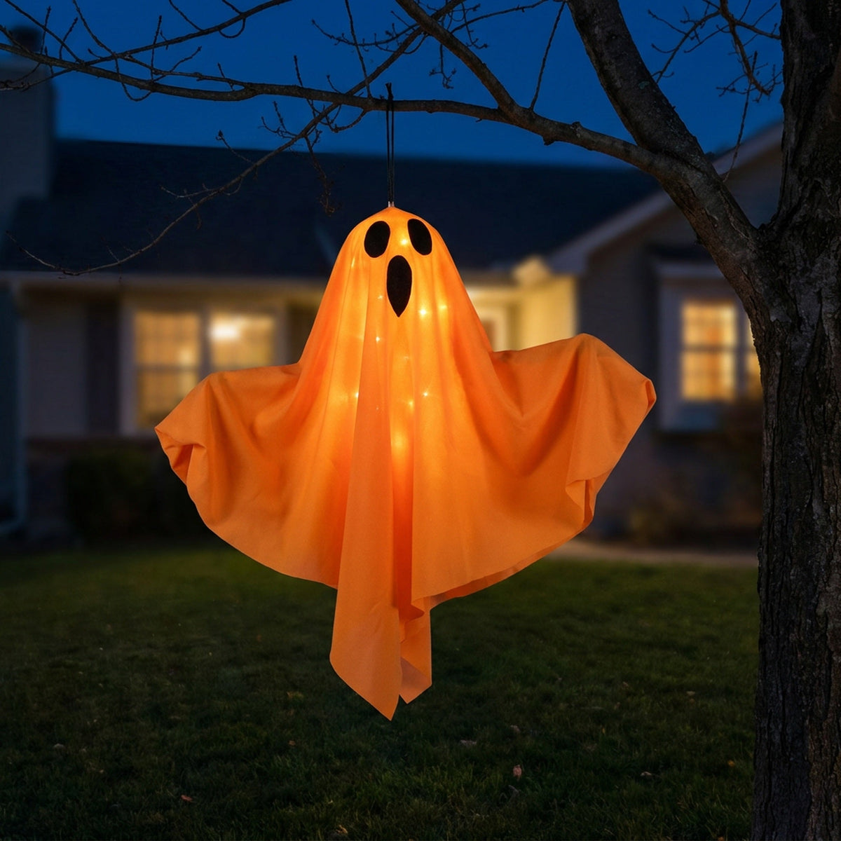 Illuminated Hanging Phantom Decoration with Poseable Limbs for Porch & Entryway Display | Thomler