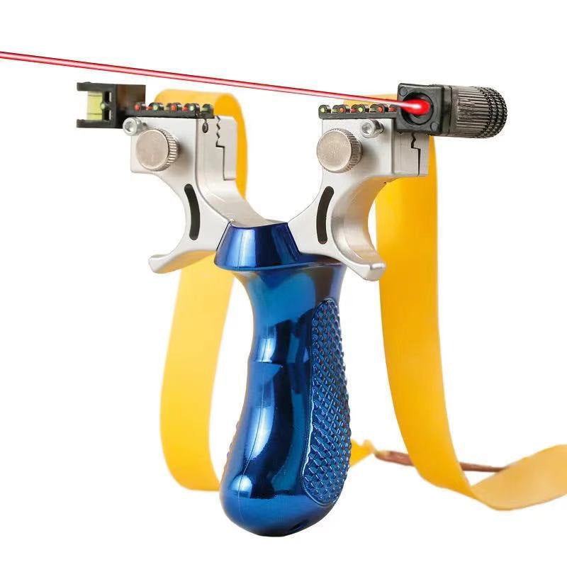 Outdoor Slingshot with Integrated Red Laser Aiming System for Backyard Target Practice, Skill Building & Recreational Shooting | Thomler