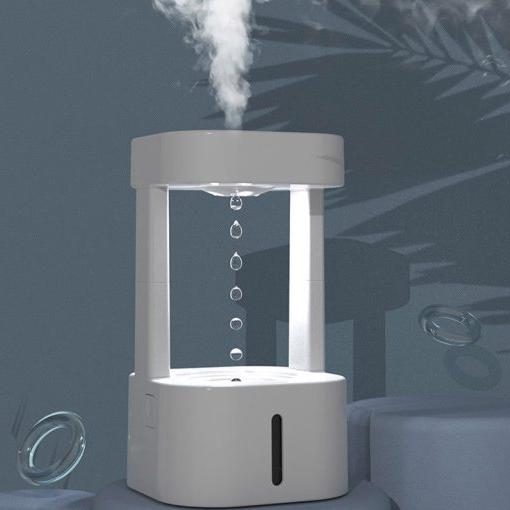 Tabletop Mist Maker with Gentle Glow – Waterfall Effect Humidifier for Aromatherapy & Ambient Lighting | Thomler
