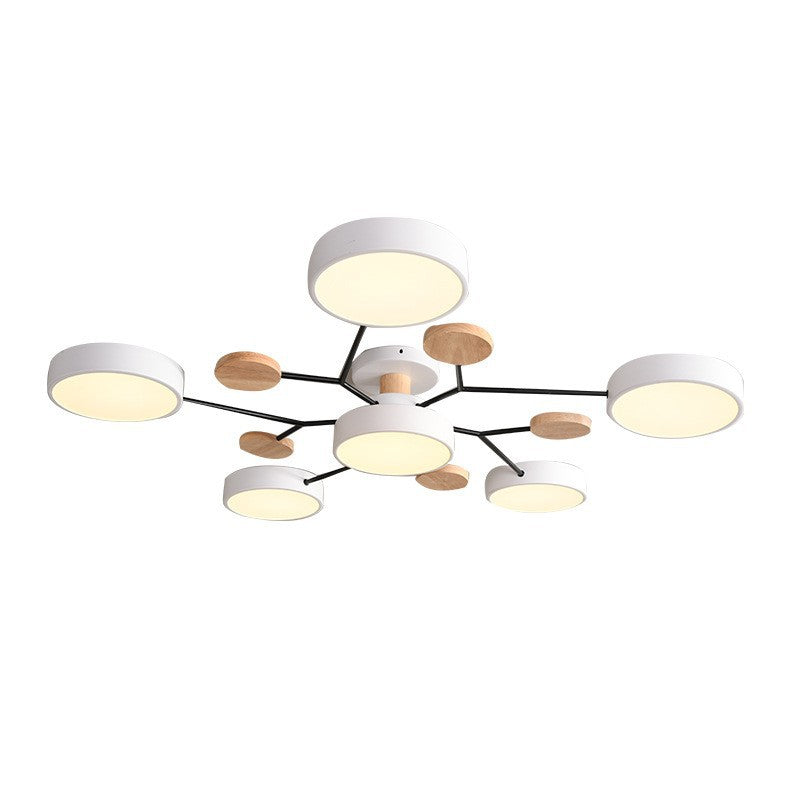Modern Branch Sphere Semi-Flush Ceiling Light with Integrated LED for Bedrooms & Living Spaces | Thomler