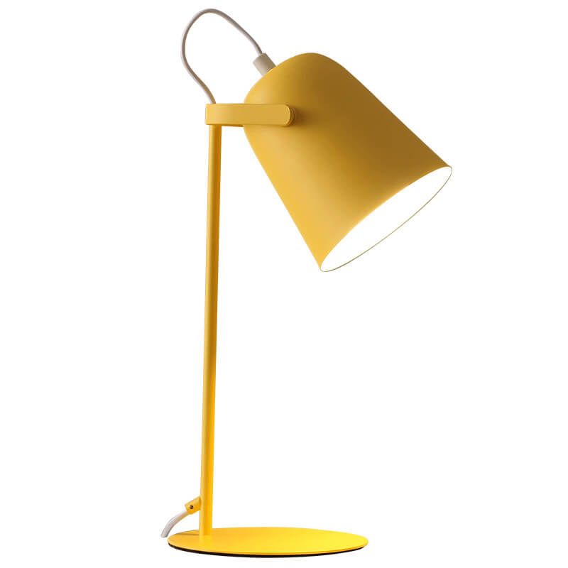 Bucket Table Lamp with E27 Socket in Pastel Scandinavian Colors for Bedroom, Living Room & Office | Thomler