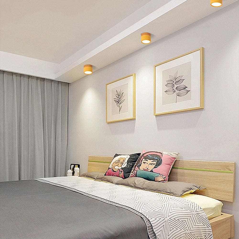 Ceiling Light Aluminium Wood LED 5W 7W Modern Hallway Living Room Surface Mount Lamp | Thomler