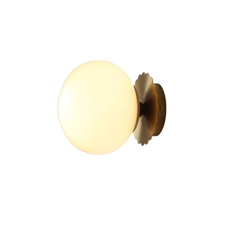 Wall Lamp Iron 7.1 in Modern Pink Beige White Bedside Living Room Bedroom Study LED E26 Light | Thomler