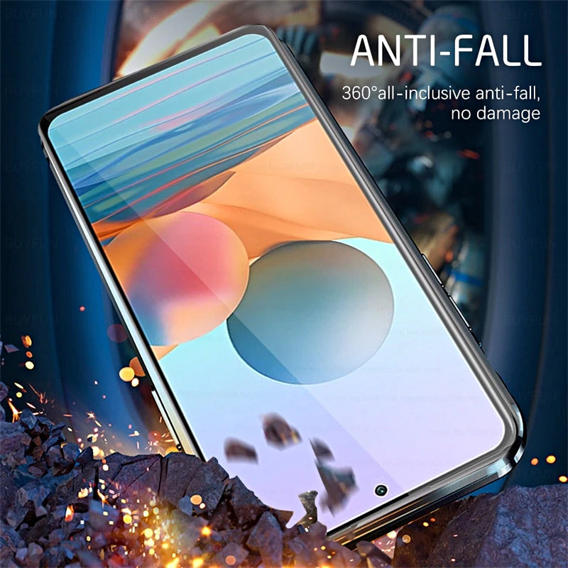 Magnetic Tempered Glass Phone Case for Samsung Galaxy with Dual-Sided Protection and Self-Locking Closure | Thomler