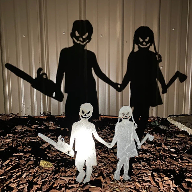Halloween Shadow Caster Lawn Stake – Life-Size Villain Silhouette Projector for Outdoor Walls | Thomler
