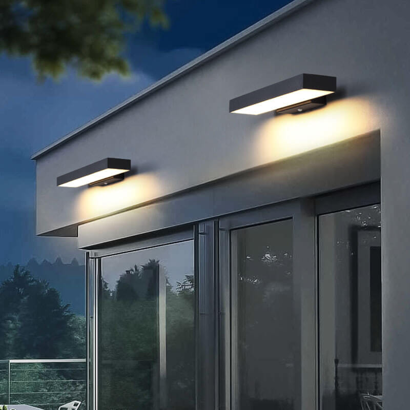 Outdoor Motion Sensor LED Wall Light - Slim Waterproof Porch Sconce for Entryway, Patio & Garage | Thomler