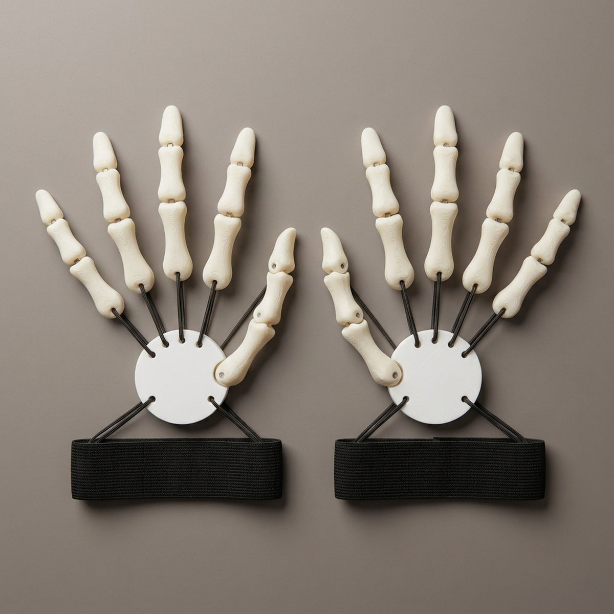 Extending Claw Finger Set with Articulated Joints for Halloween Costumes – Skeleton Hand Prosthetic Extensions | Thomler