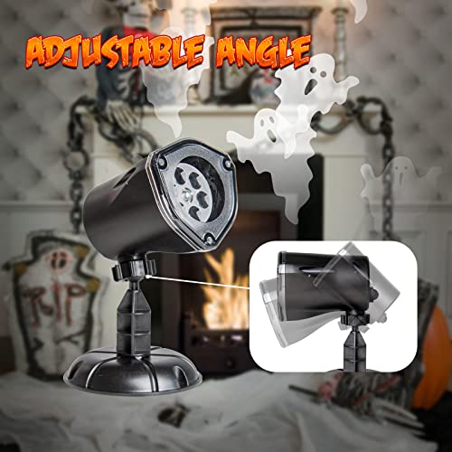Animated Specter Light Display with Full-Rotation Positioning for Outdoor Halloween Decor | Thomler