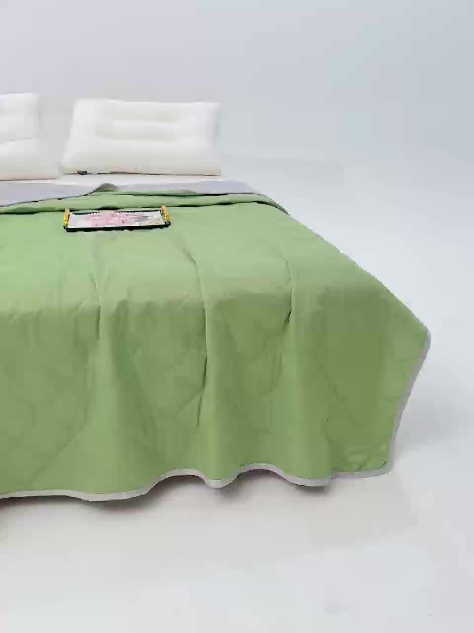 Reversible Summer Comforter – Lightweight Quilted Bedspread for Year-Round Cooling Comfort in Twin Queen King Sizes | Thomler