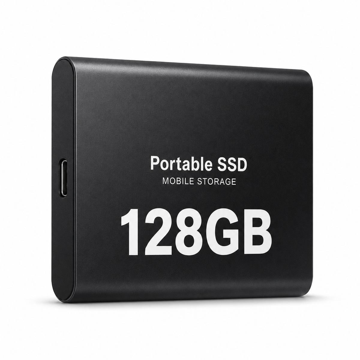 128GB Portable Solid State Drive | Aluminum External SSD for Laptop, Desktop & Mobile | USB-C & USB 3.1 Compatible | High-Speed Data | Thomler
