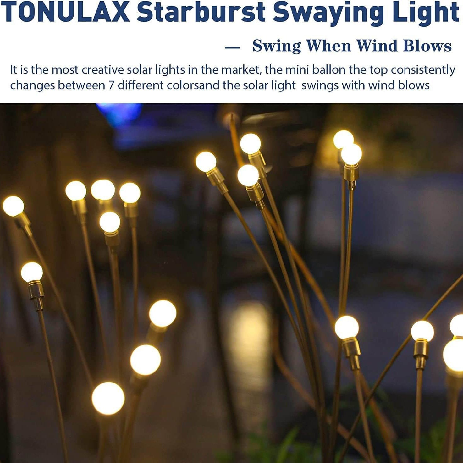 Solar Outdoor Pathway Stake Light White Modern LED Garden Lamp Auto On/Off 6 8 10 LEDs Wireless Walkway Patio Yard Deck Lighting | Thomler