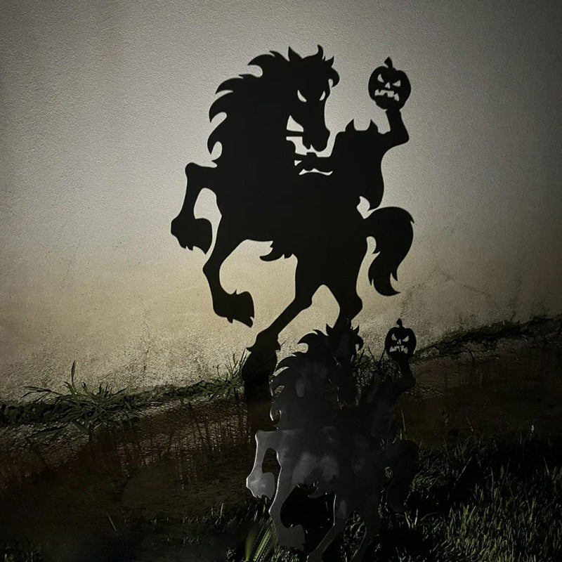 Halloween Shadow Caster Lawn Stake – Life-Size Villain Silhouette Projector for Outdoor Walls | Thomler