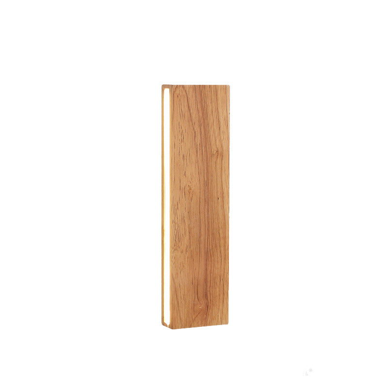 Wall Lamp Wood Acrylic 12 in Medium 12W Built-In LED Living Room Bedroom Hallway Lighting Modern Minimalist Decorative Fixture | Thomler