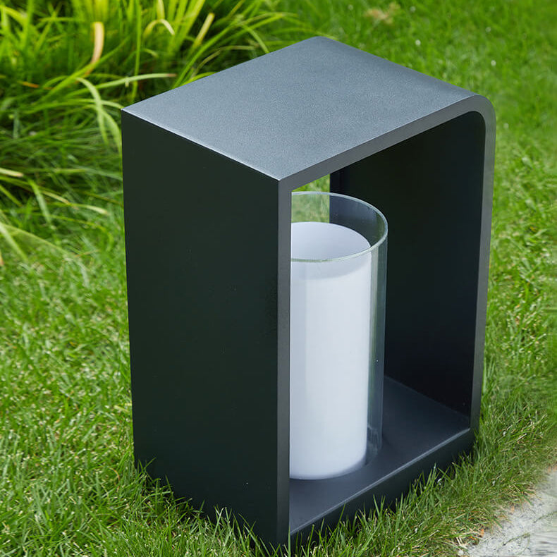 Outdoor Column Path Light – LED Weatherproof Garden Lamp with Rectangular Frame for Patio, Walkway & Landscaping | Thomler