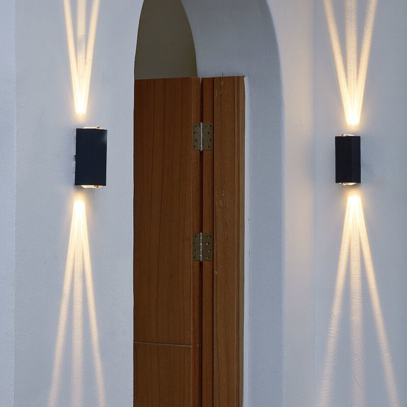 Weatherproof Rectangular Aluminum LED Wall Sconce for Outdoor Spaces | Thomler