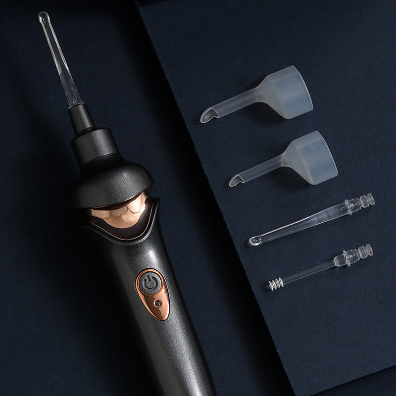 Electric Ear Wax Removal Tool with Soft Silicone Tips for Safe Home Ear Cleaning, USB Rechargeable Cordless Earwax Remover Kit with 5 | Thomler