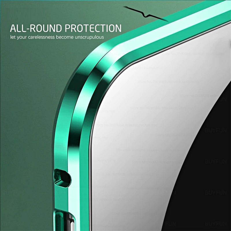 Magnetic Tempered Glass Phone Case for Samsung Galaxy with Dual-Sided Protection and Self-Locking Closure | Thomler