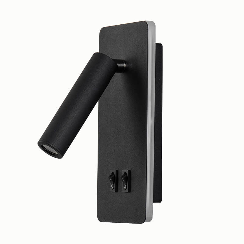 Adjustable LED Wall Sconce with Backlight – Rotatable Reading Light for Bedroom & Hallway – Modern Spotlight for Bedside & Living Room | Thomler