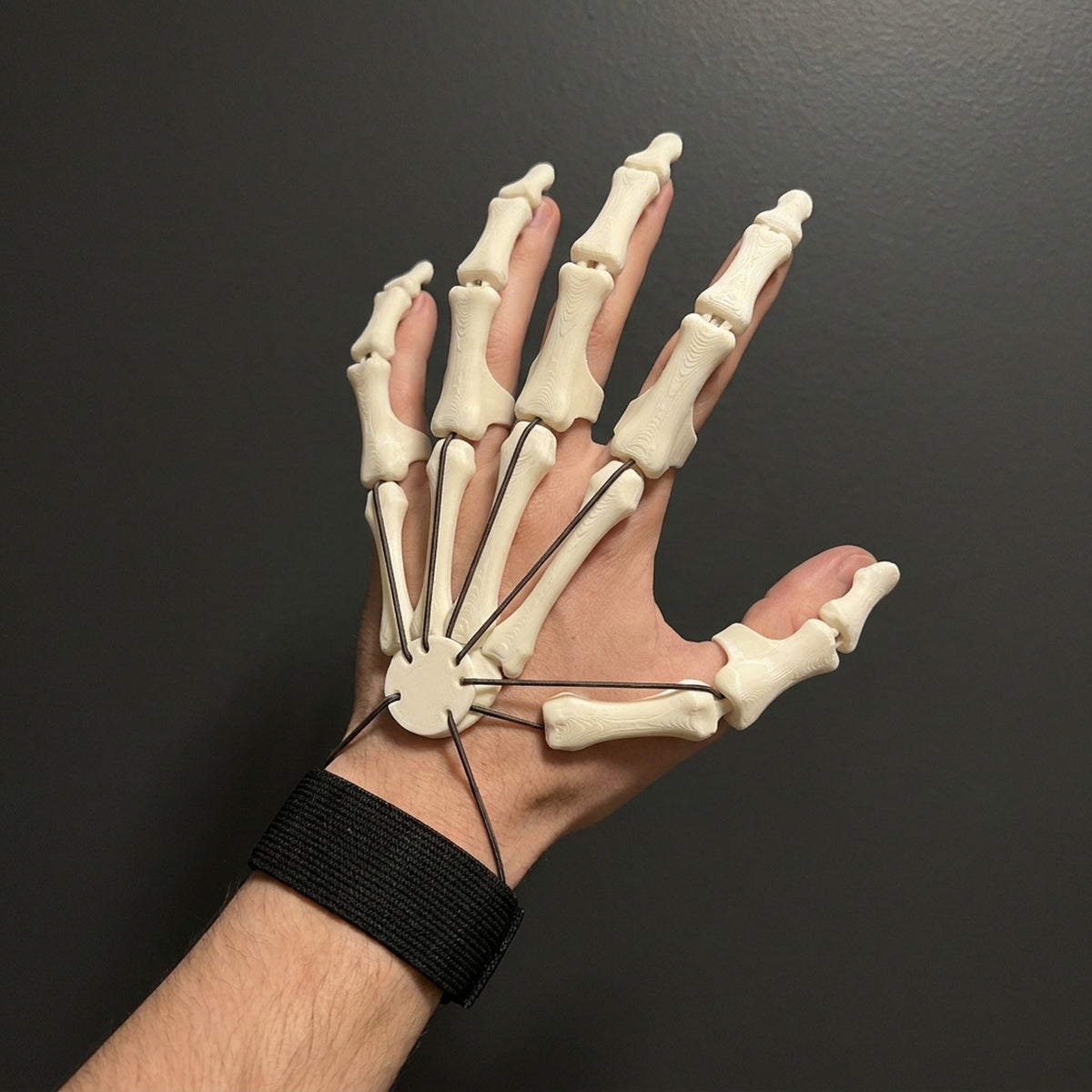 Extending Claw Finger Set with Articulated Joints for Halloween Costumes – Skeleton Hand Prosthetic Extensions | Thomler