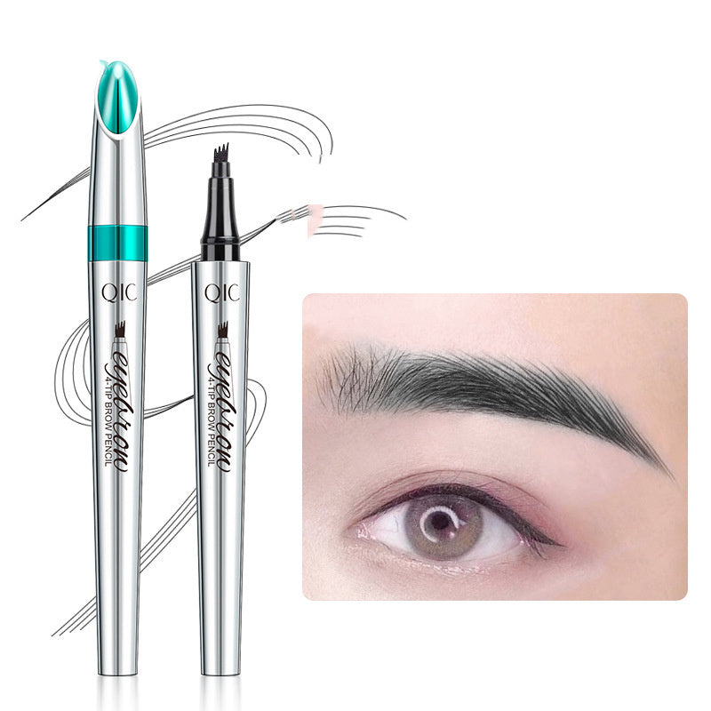 Four-Prong Precision Brow Defining Pencil with Long-Lasting 36-Hour Wear for Natural Hair-Like Strokes and Fuller Arches | Thomler