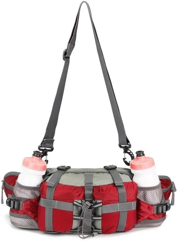 Lightweight Waterproof Running Belt Bag with Bottle Holders for Hiking, Jogging & Travel | Thomler