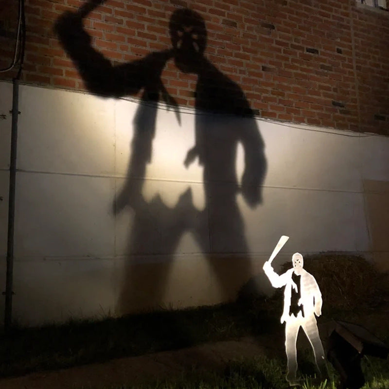 Halloween Shadow Caster Lawn Stake – Life-Size Villain Silhouette Projector for Outdoor Walls | Thomler