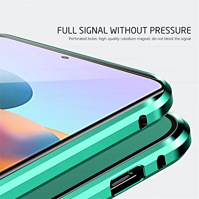 Magnetic Tempered Glass Phone Case for Samsung Galaxy with Dual-Sided Protection and Self-Locking Closure | Thomler