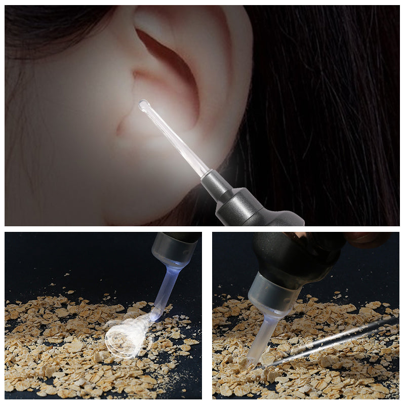 Electric Ear Wax Removal Tool with Soft Silicone Tips for Safe Home Ear Cleaning, USB Rechargeable Cordless Earwax Remover Kit with 5 | Thomler