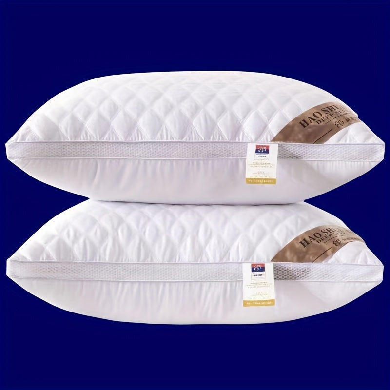 Hotel-Quality Bed Pillow Washable Dual Height Support Back Side Stomach Sleepers Year-Round Bedroom Guest Room | Thomler