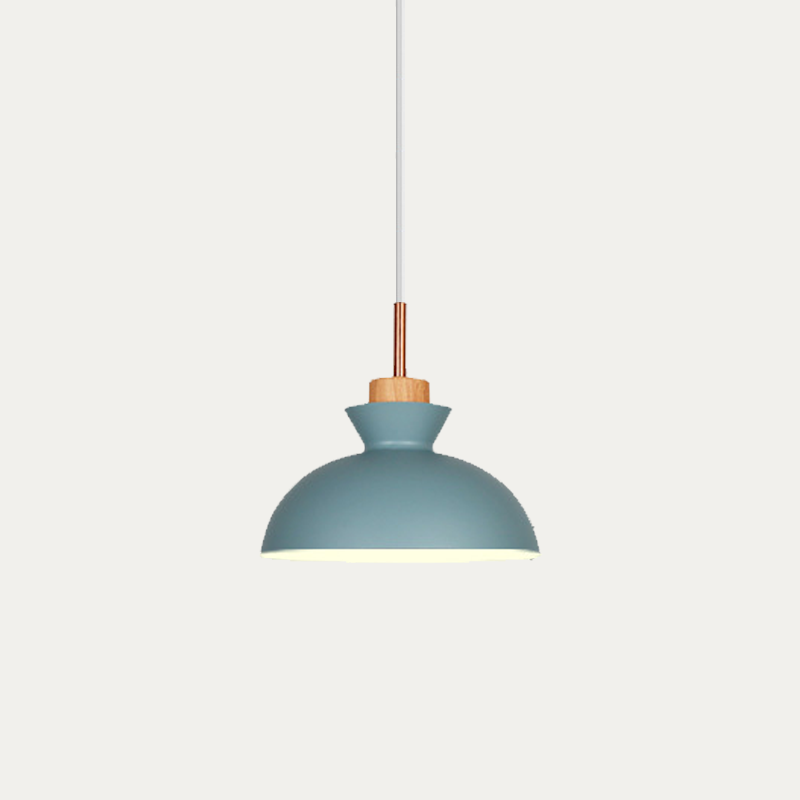 Pendant Light Wood 11 in E27 60W Scandinavian Style Living Room Bedroom Ceiling Lamp | Thomler