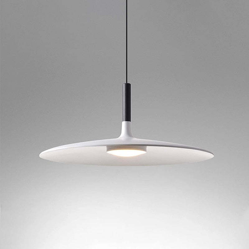 Industrial Modern Hanging Ceiling Fixture with LED – Round Metal Shade for Dining Room & Bedroom | Thomler