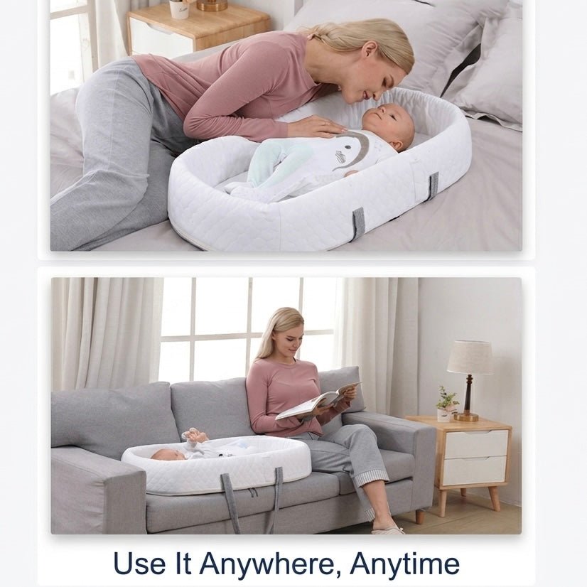 Pop-Up Baby Travel Bed with Bug-Blocking Mesh – Folds Into Backpack for Infants 0-18 Months | Thomler