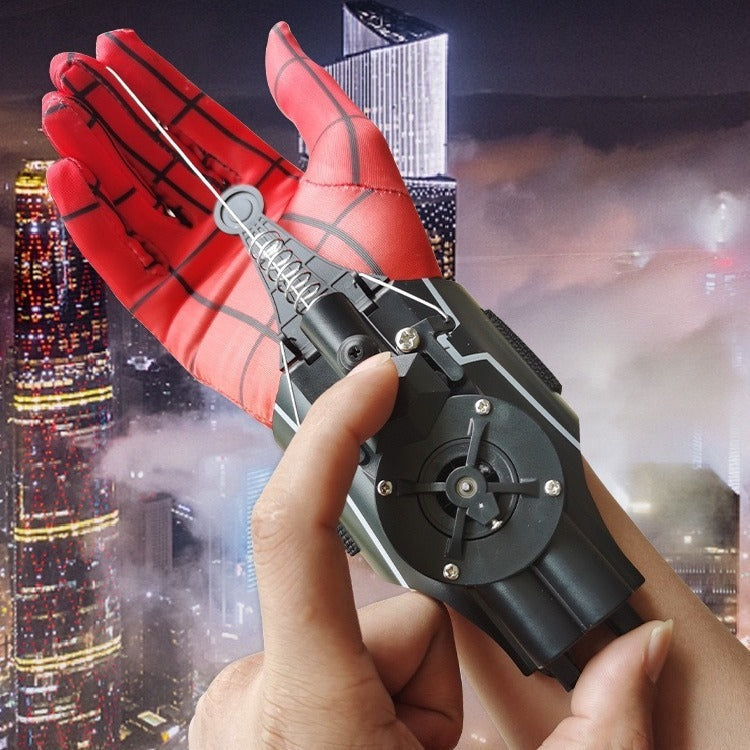 Wrist-Mounted Retractable Web Launcher Toy for Kids | Role-Play Action Gear with Auto-Retrieve String Shooter | Superhero Costume Accessory | Thomler