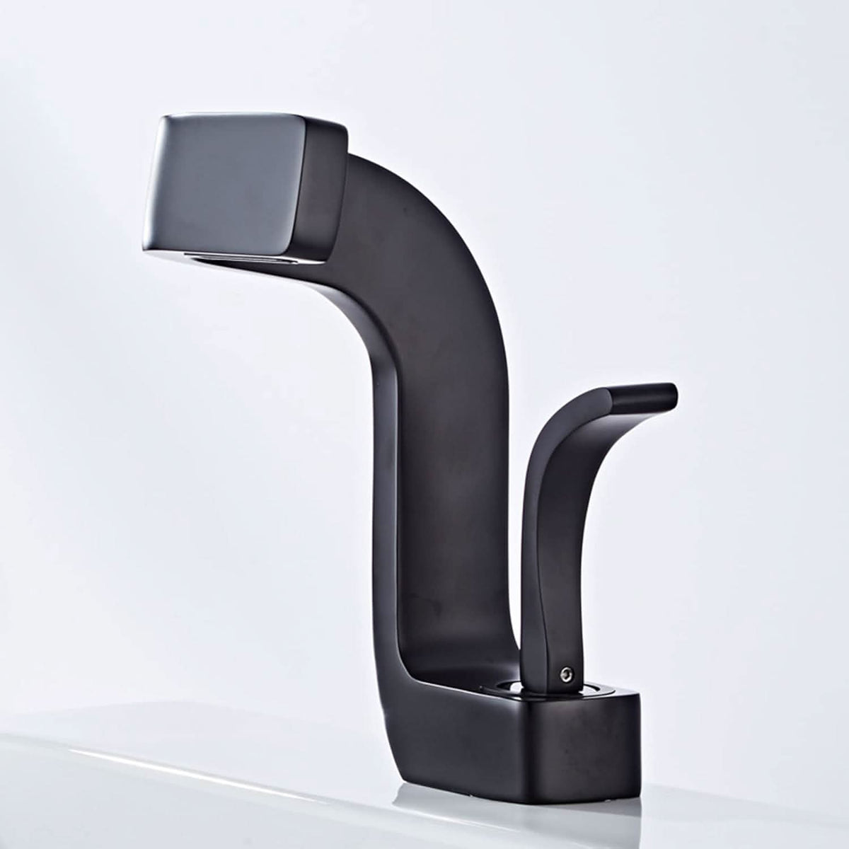 Single-Hole Waterfall Sink Faucet – 304 Stainless Steel Basin Mixer Tap for Modern Bathroom Vanities & Vessel Sinks | Thomler