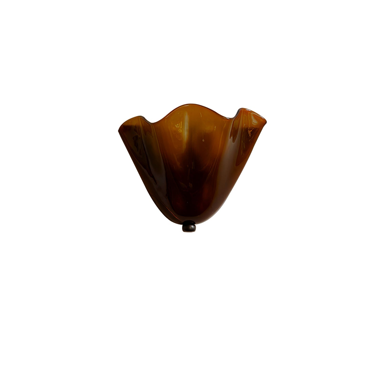 Wall Light 11 in x 10 in x 5.1 in Indoor Metal Glass LED Fixture Beige Green Brown Amber Home Hallway Bedroom Living Room Decorative Lighting | Thomler