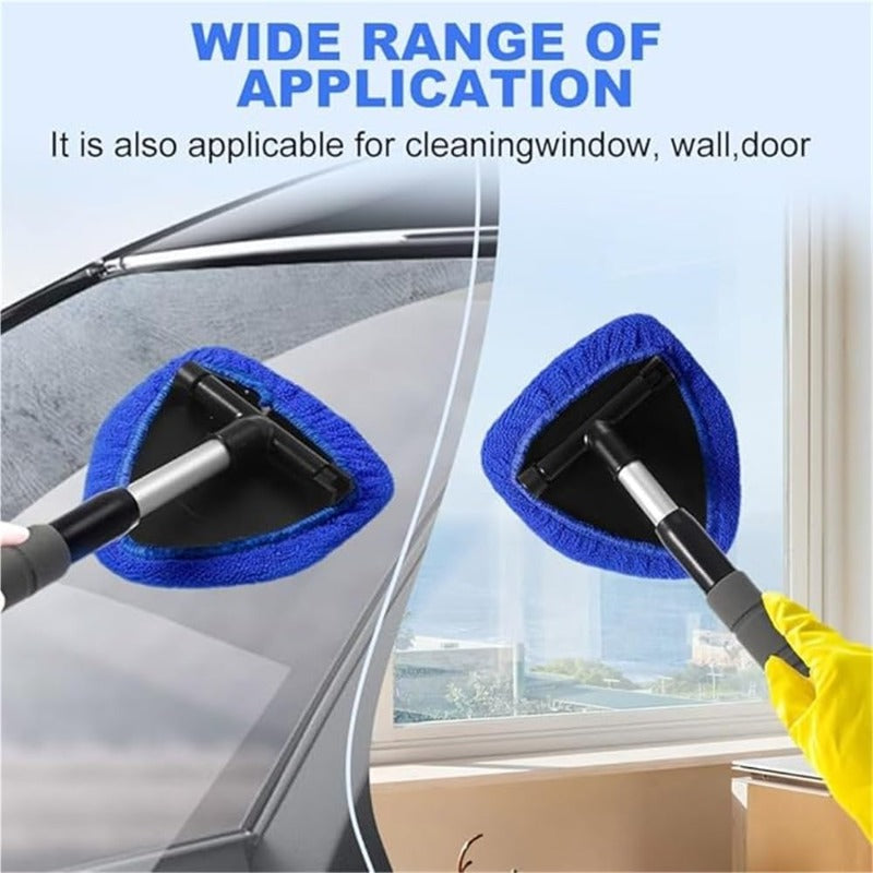 Pivoting Glass Squeegee with Telescoping Handle for Windows & Car Windshields | Thomler
