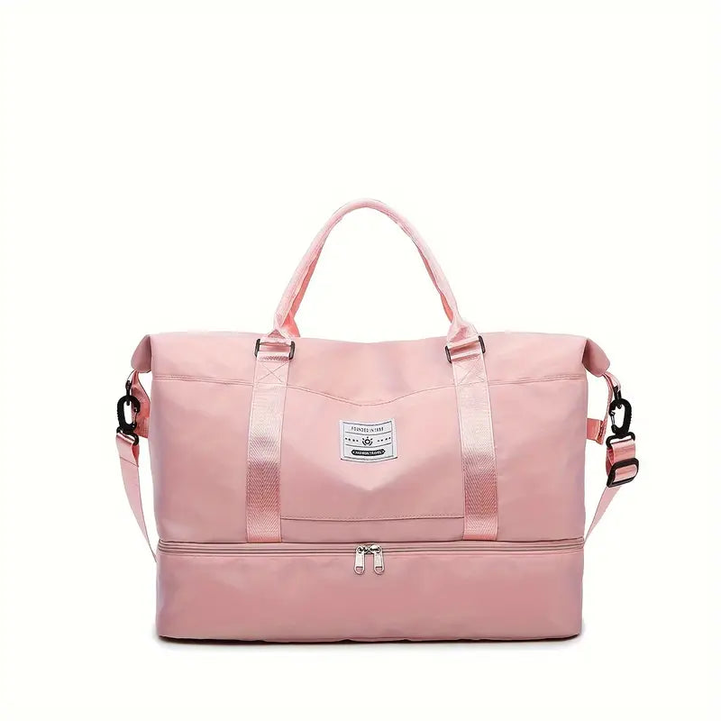 Compact Weekender Duffel Bag | Lightweight Canvas Travel Carryall with Shoulder Strap & Zipper Closure for Weekend Getaways, Gym & | Thomler