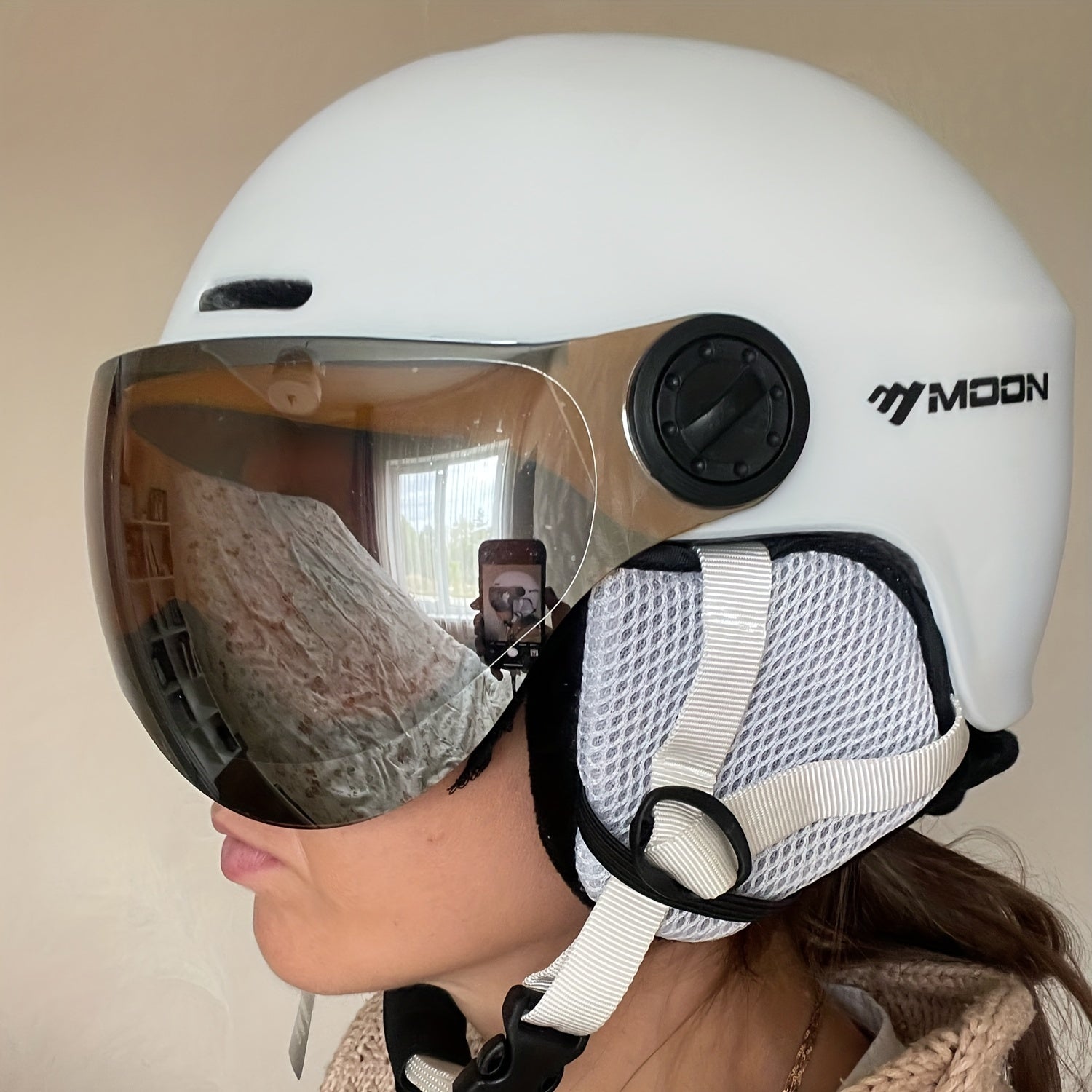 Ski Helmet PC EPS Adjustable Fit Black Winter Sports Snowboarding Protective Visor Outdoor Safety Gear | Thomler