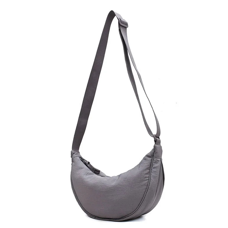 Pleated Hobo Crossbody Bag for Women – Lightweight Nylon Shoulder Purse with Ruched Design for Everyday Carry & Travel | Thomler